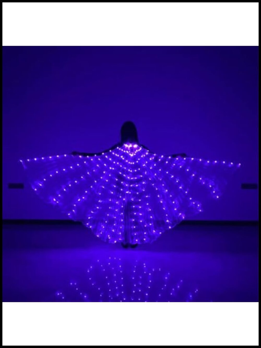 LED Light Up Fairy Wings Costume for Dance Stage Cosplay Halloween